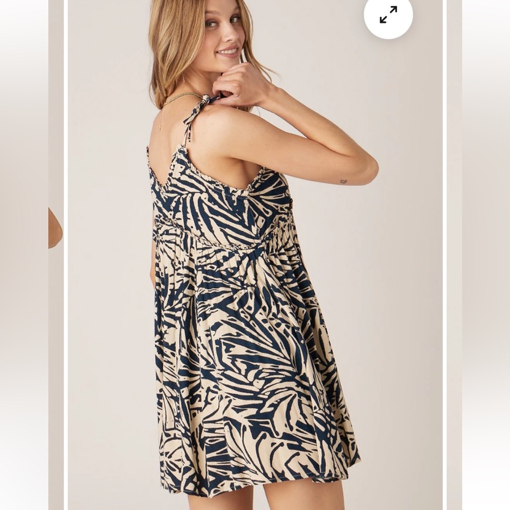 Free People’s - Patrons of Peace Malibu Blue and White Sundress dress